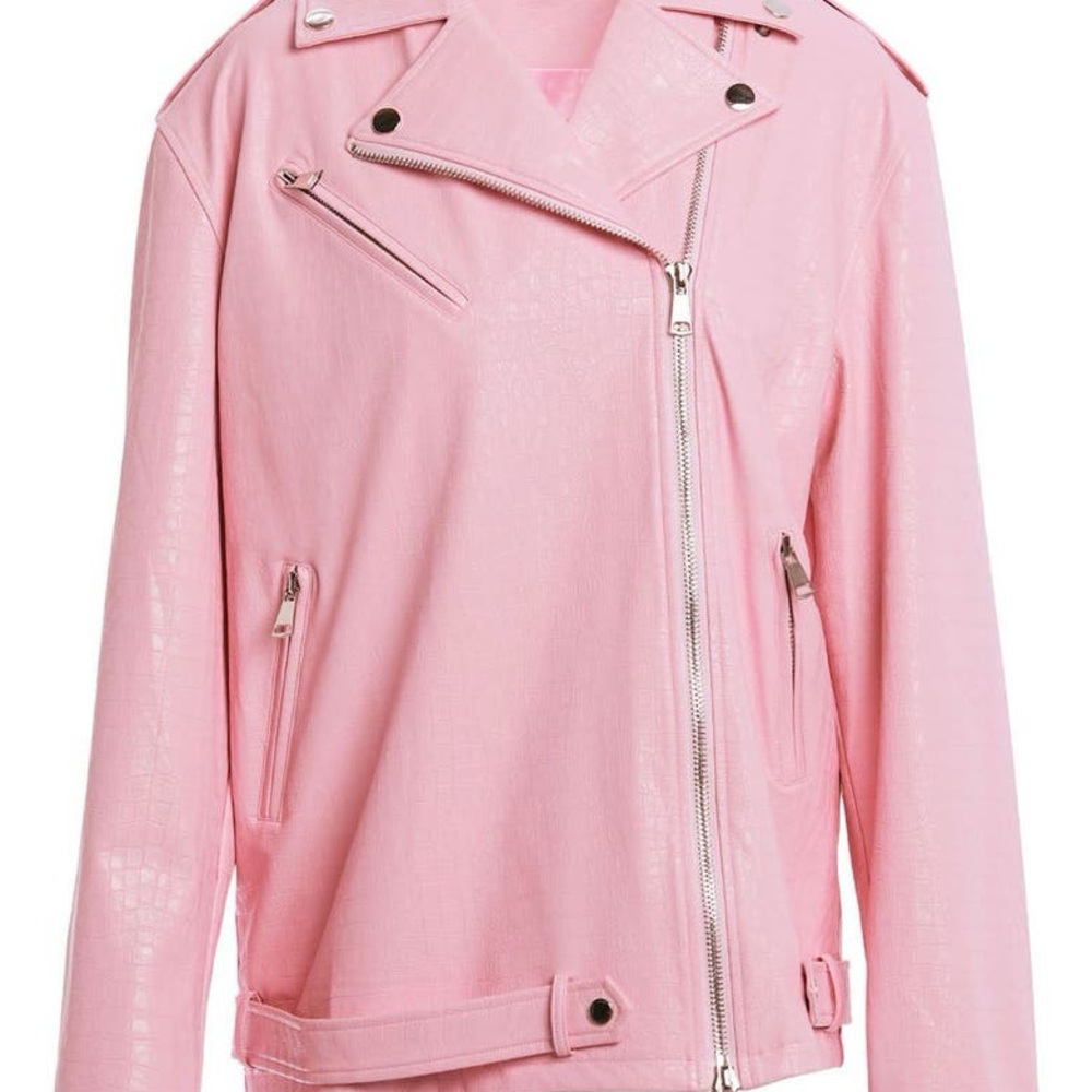 Naked Wardrobe Light Pink Zip-Up Jacket